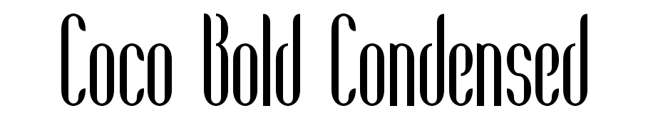 Coco Bold Condensed cкачати шрифт безкоштовно